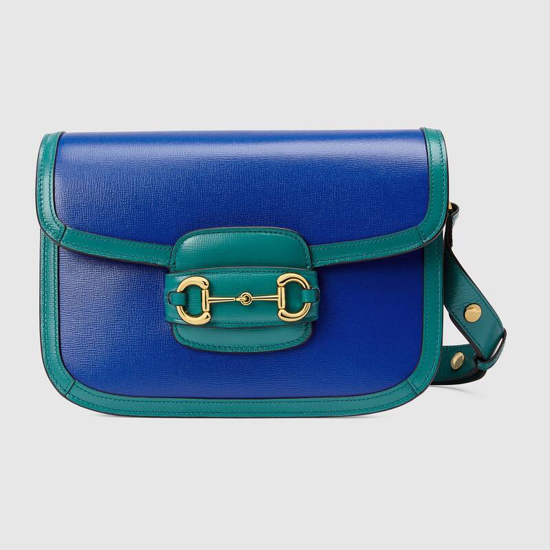 Gucci Horsebit 1955 Small Shoulder Bag 602204 Blue